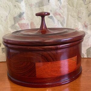 Elegant Wooden Lidded Box from Costa Rica